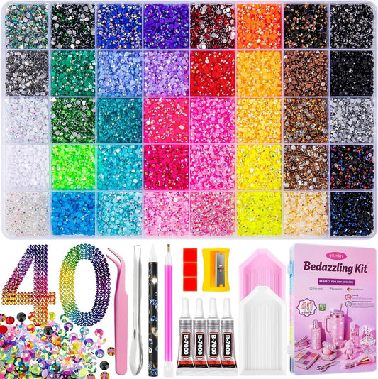 Multicolor Resin Rhinestone Crafting Kit